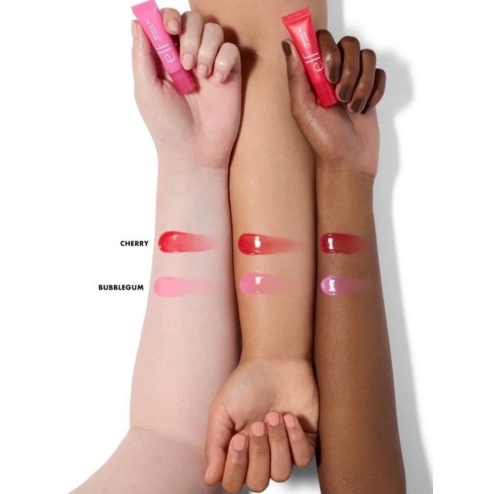 Lot Of 2 e.l.f. Squeeze Me More Lip Balm Duo - Bubblegum‎ & Cherry Scents